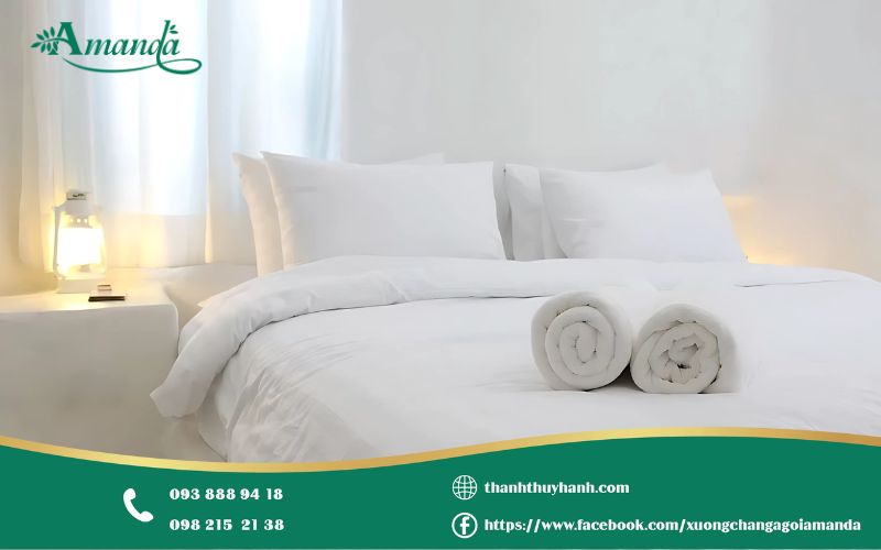 Lý do khách sạn thường sử dụng chăn ga gối màu trắng