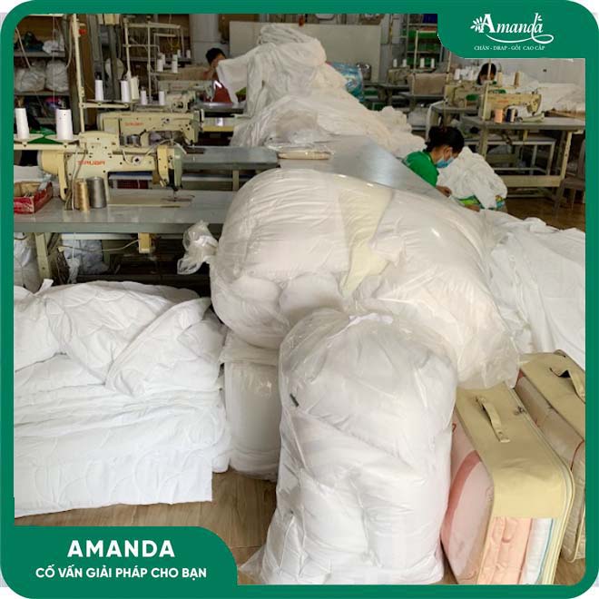 Sản xuất gối khạch sạn trực tiếp tại xưởng, chi phí giảm 30 - 50% cho chủ khách sạn