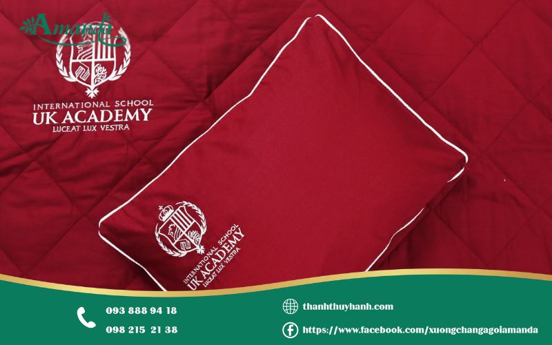 Bộ nệm gối cho bé đi học may đo theo yêu cầu của quý trường