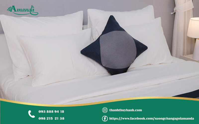  các sản phẩm dành cho khách sạn thường có tông màu trung tính như trắng tinh khôi