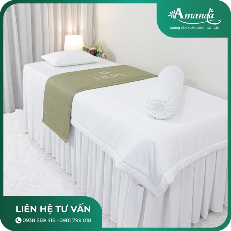 Bộ Chăn Ga Spa Chất liệu Tencel Micro