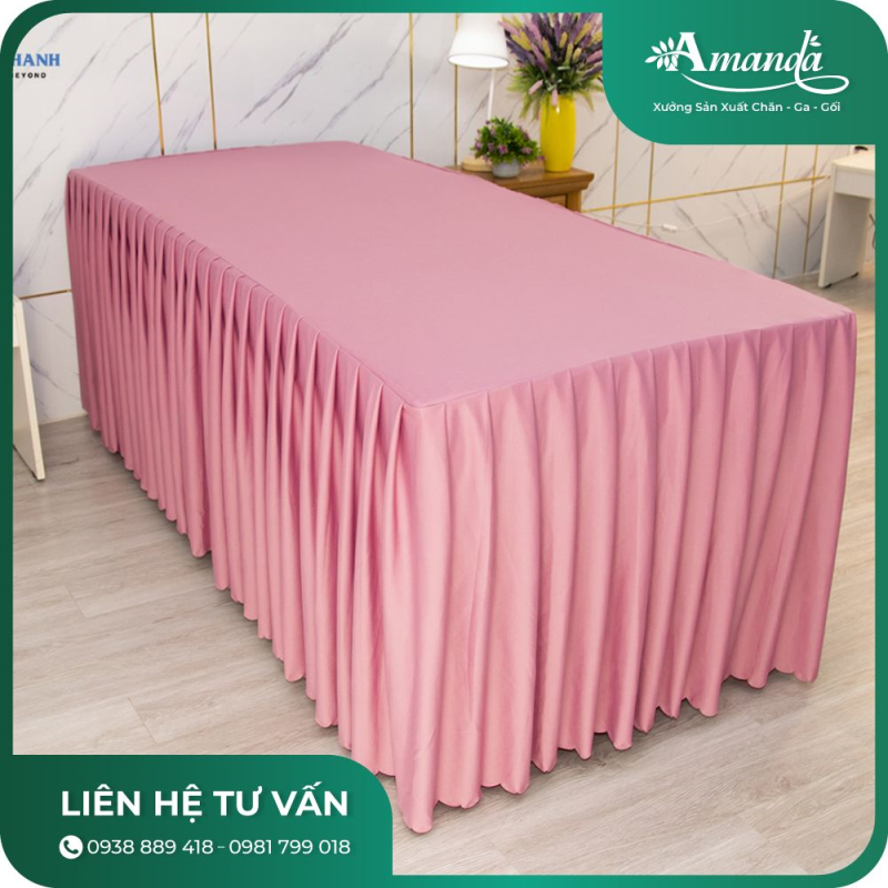 Ga Phủ Giường Massage Vải thun Hàn Quốc