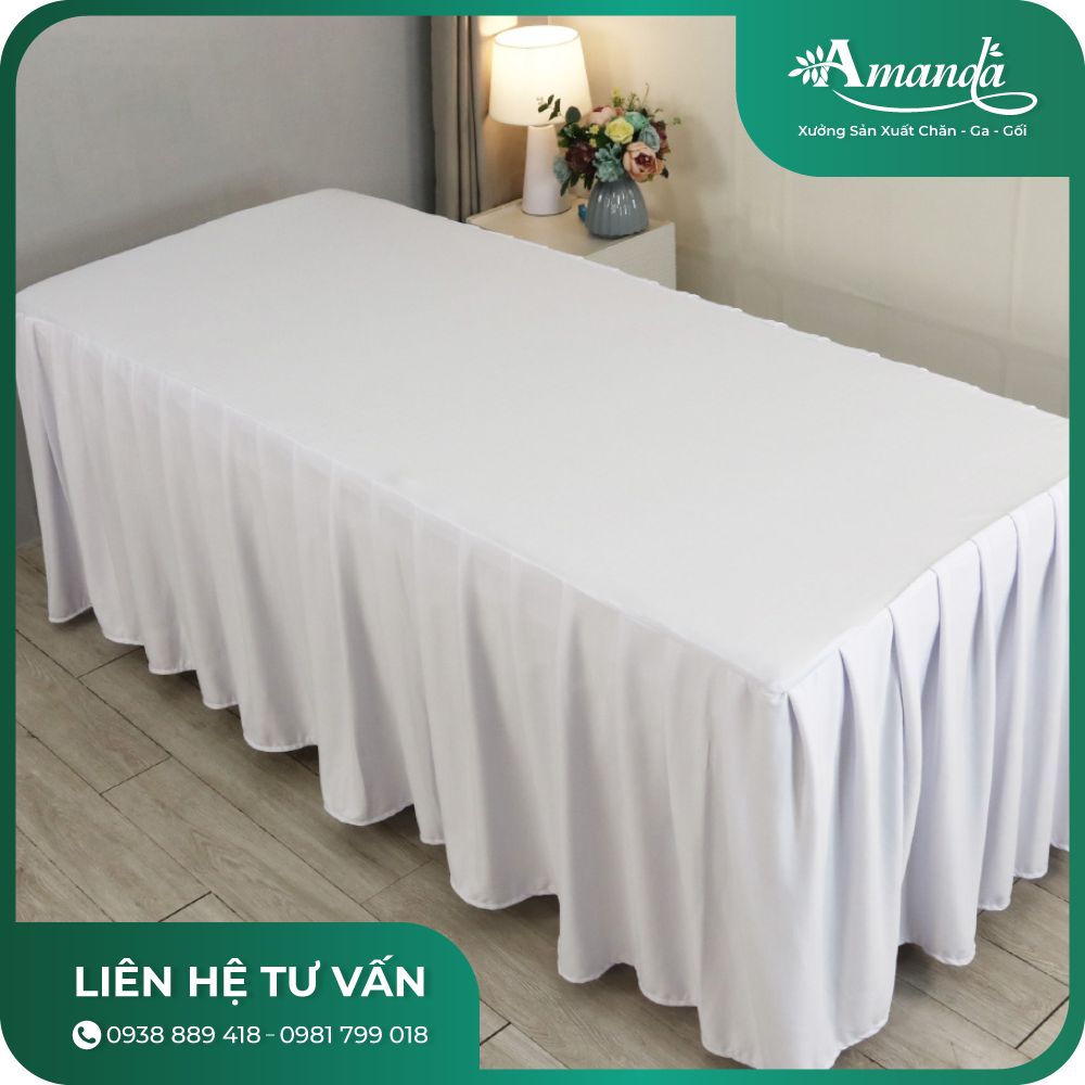 Ga Phủ Giường Massage Vải thun Hàn Quốc