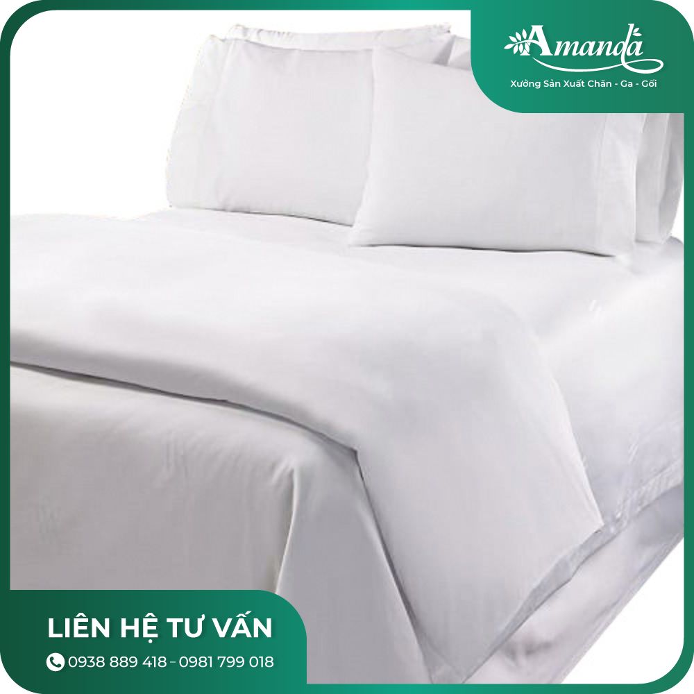 Bộ Ga Bọc Nệm CVC T260 Trắng 