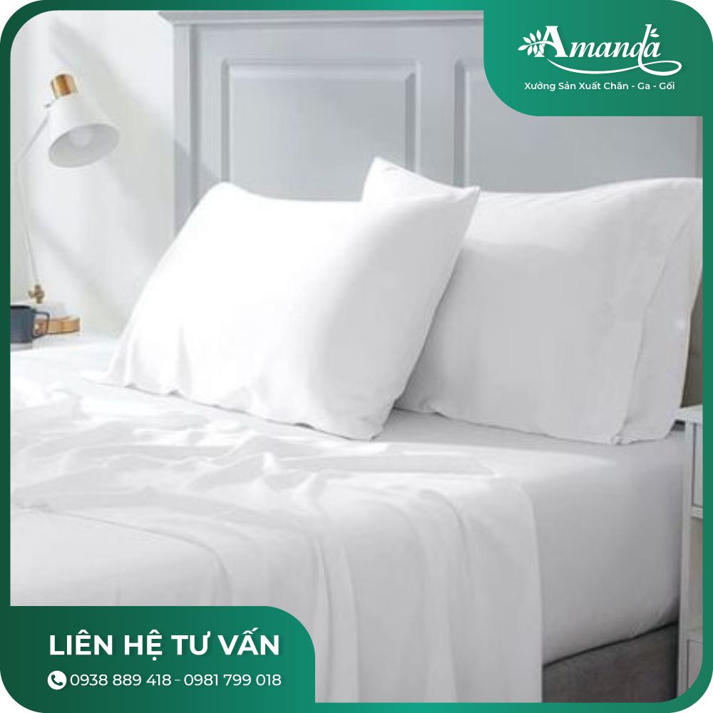 Bộ Ga Bọc Nệm CVC T260 Trắng